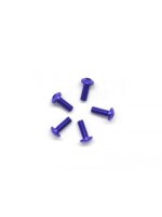 Alu Screw allen roundhead M3x8 Purple (7075) (5)