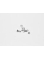 Alu Screw allen roundhead M3x8 Silver (7075) (5)