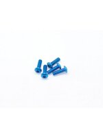 Alu Screw allen roundhead M3x10 Blue (7075) (5)