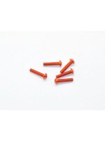 Alu Screw allen roundhead M3x14 Orange (7075) (5)