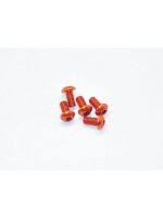 Alu Screw allen roundhead M4x8 Orange (7075) (5)