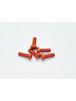 Alu Screw allen roundhead M4x12 Orange (7075) (5)