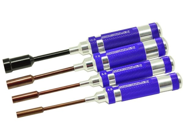 NUT DRIVER SET 4.5 5.5 7.0 & 12.0 X 100MM - 4-teilig