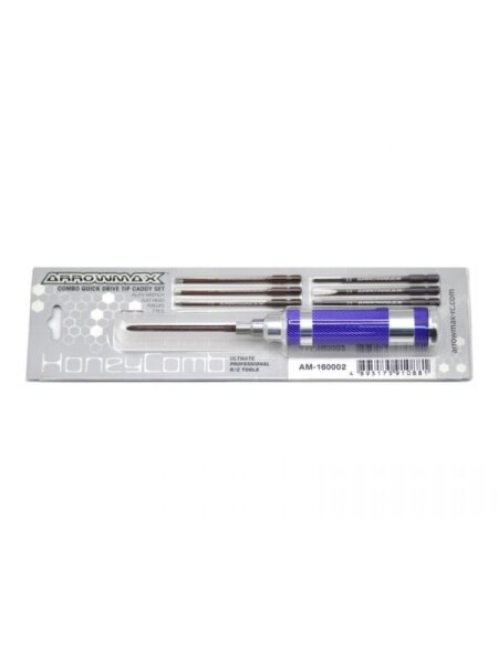 COMBO QUICK DRIVE TIP CADDY SET - METRIC - 7 PCS
