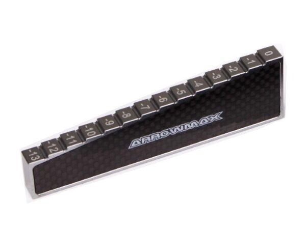 CHASSIS DROOP GAUGE -3 TO 10 MM FOR 1/8, 1/10 CARS (20MM)