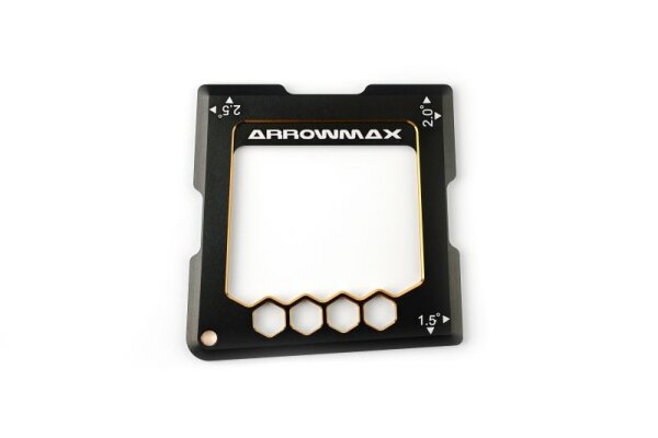 Quick Camber Gauge For 1/10th 1.5°, 2°, 2.5° Black Golden