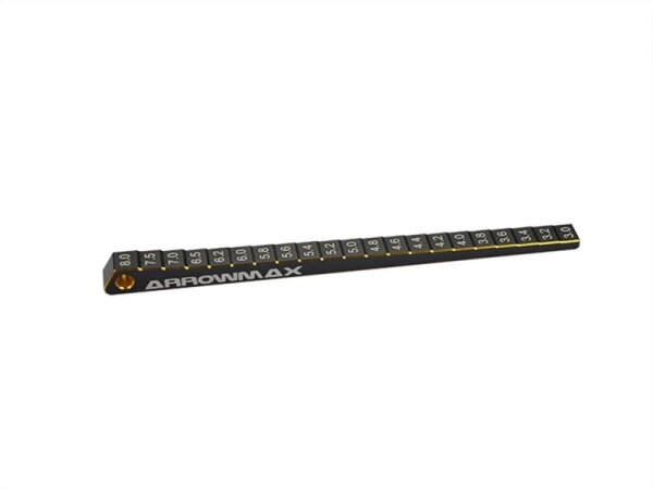 Ultra-Fine Chassis Ride Height Gauge 3-8MM Black Golden