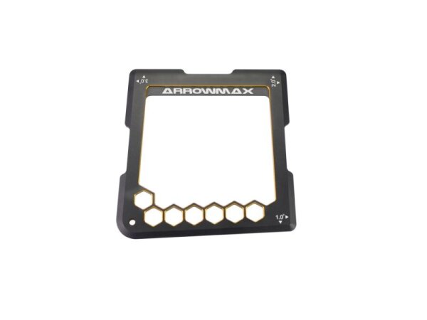 Quick Camber Gauge For 1/8th 1°, 2°, 3° Black Golden