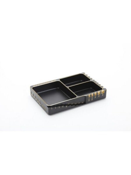 Multi Alu Case For Screws (120X80X18MM) Black Golden