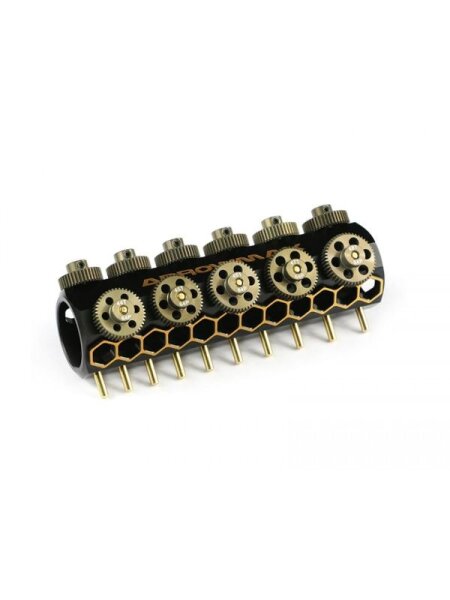 Set Of 11 Alu Pinions 64DP With Caddy 38T ~ 48T