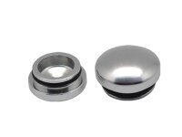 18MM & 22MM ALUMINUM END CAP - SILVER (2)