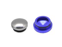 18MM SILVER & 22MM PURPLE ALUMINUM END CAP (2)