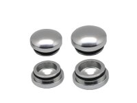18MM & 22MM ALUMINUM END CAP - SILVER (4)