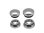 18MM & 22MM ALUMINUM END CAP - SILVER (4)