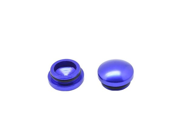 14MM ALUMINUM END CAP - PURPLE (2)