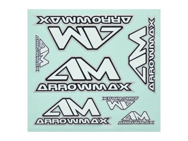 AM Decal ( 20 x 22 cm) Black / White / Silver