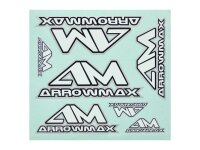 AM Decal ( 20 x 22 cm) Black / White / Silver