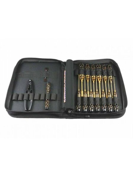 AM Toolset For Offroad (16Pcs) With Tools Bag Black Golden