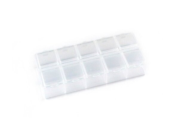 10-Compartment Parts Box (132 X 58 X 20mm)