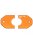 Wheel Puller Plate For 1/32 Mini 4WD (Orange)