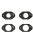 Wheel Piercer Plate For 1/32 Mini 4WD (Black)
