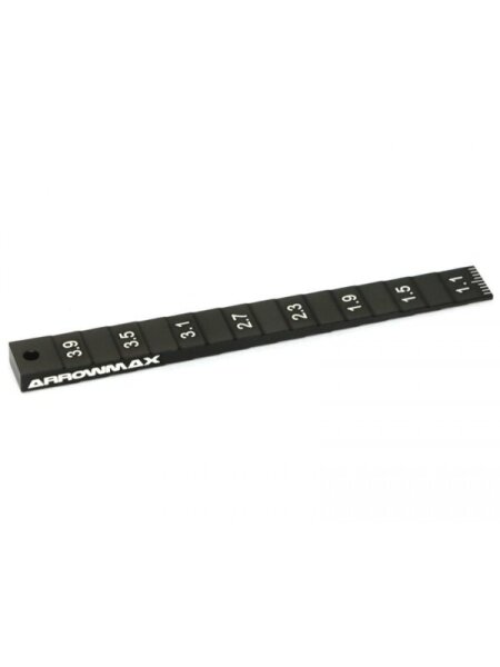Setting Gauge 1-4MM (0.1MM) For 1/32 Mini 4WD (Black)