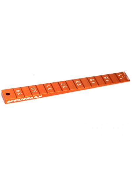 Setting Gauge 1-4MM (0.1MM) For 1/32 Mini 4WD (Orange)