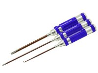 FLAT HEAD SCREWDRIVER + EXHAUST SPRING REMOVER 3-teilig