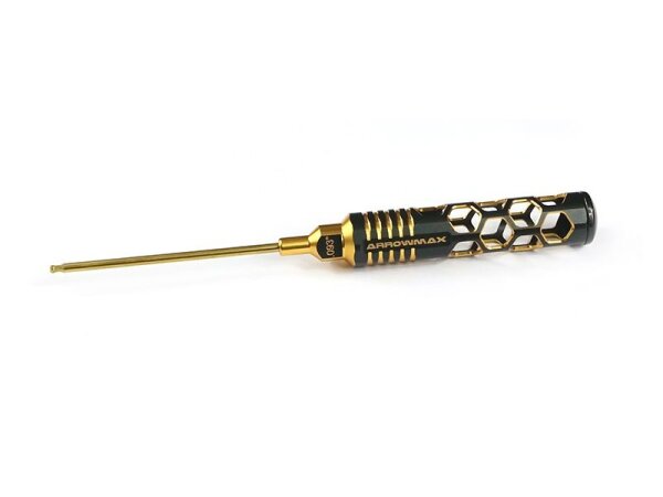 Ball Driver Hex Wrench .093 (3/32) X 100mm Black Golden