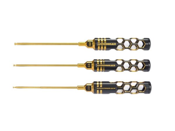 Ball Driver Hex Wrench Set 2.0, 2.5 & 3.0 X 120mm - 3