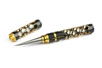 Small Reamer With End Cap For Lexan Body Black Golden