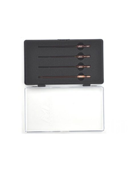 POWER TOOL TIP SET 4 PIECES (1/16, 5/64, 3/32, 4.0) CASE