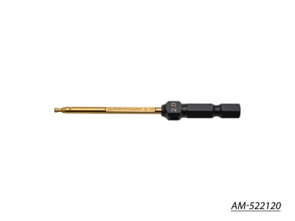 Ball Driver Hex Wrench 2.0 X 80MM Power Tip Only V2