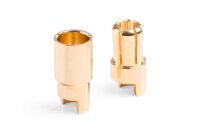 Goldkontakt Paar 6mm geschlitzt, kurz