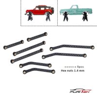 Carbon High Clearance Links Set for SCX24 Bronco & C-10 Jeep