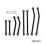 Carbon High Clearance Links Set for SCX24 Bronco & C-10 Jeep