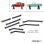 Carbon High Clearance Links Set for SCX24 Bronco & C-10 Jeep