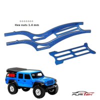 SCYTHE ALU RAIL FRAME FOR SCX24 JEEP GLADIATOR - BLUE