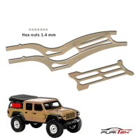 SCYTHE ALU RAIL FRAME FOR SCX24 JEEP GLADIATOR - BEIGE
