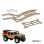 SCYTHE ALU RAIL FRAME FOR SCX24 JEEP GLADIATOR - BEIGE