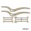 SCYTHE ALU RAIL FRAME FOR SCX24 JEEP GLADIATOR - BEIGE