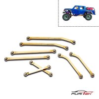 BRASS HIGH CLEARANCE LINKS SET FOR SCX24 GLADIATOR