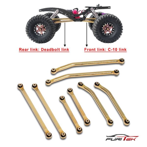 Hybrid Brass High clearance links set for scx24