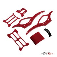 SCYTHE V2 ALU FRAME KIT FOR SCX24 CRAWLERS - Red