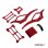 SCYTHE V2 ALU FRAME KIT FOR SCX24 CRAWLERS - Red