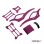 SCYTHE V2 ALU FRAME KIT FOR SCX24 CRAWLERS - Purple