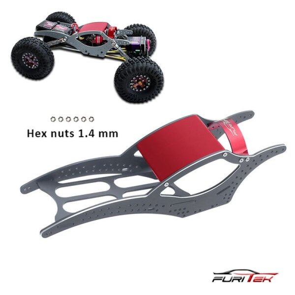 SCYTHE V2 ALU FRAME KIT FOR SCX24 CRAWLERS - Gray