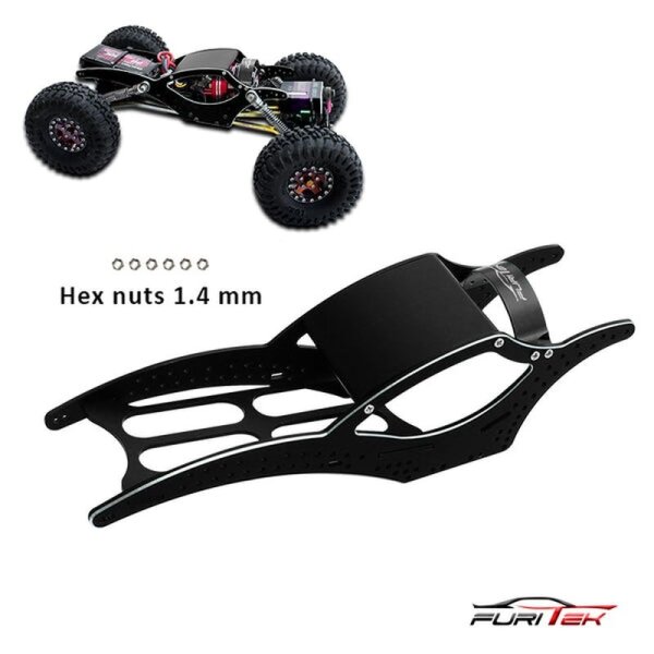 SCYTHE V2 ALU FRAME KIT FOR SCX24 CRAWLERS - Black