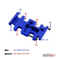 LCG ALU Skid plate - Blue