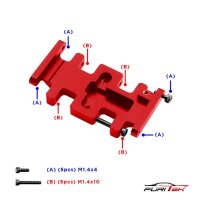 LCG ALU Skid plate - Red